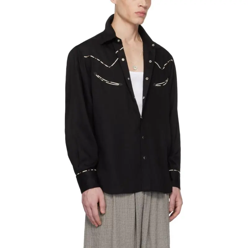 WACKO MARIA Shirts Men Black-2