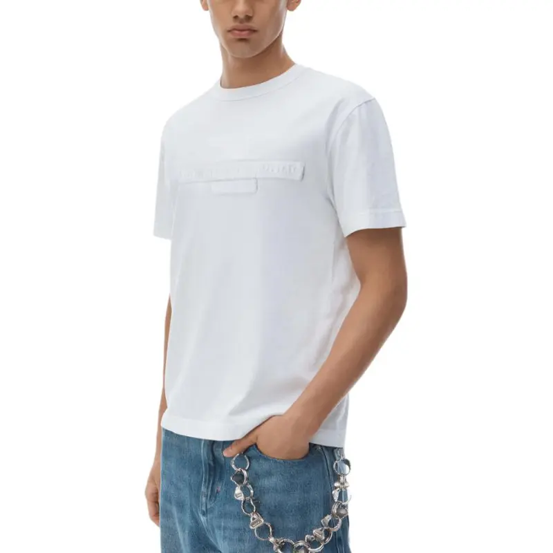 Alexander Wang Distressed Logo Short Sleeve Tee-3