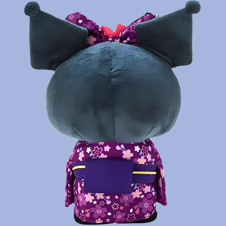 Sanrio Kuromi Cherry Blossom Kimono Collection Dolls Plush Doll 22cm Height-2
