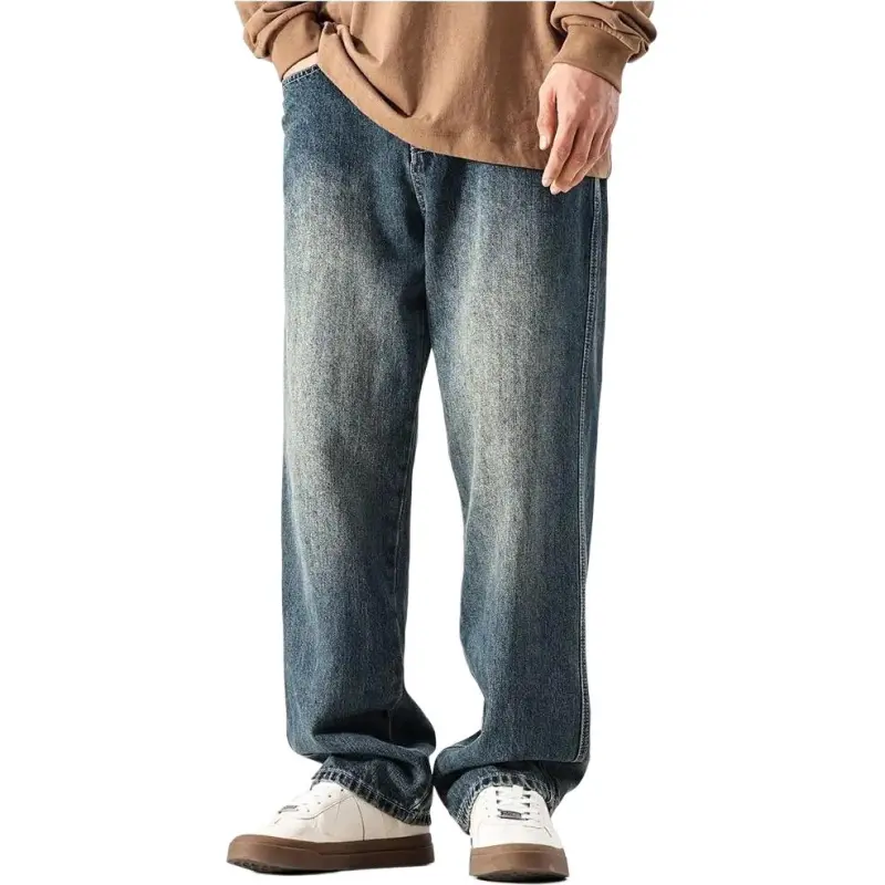 DUATOGE Jeans Men's Vintage Blue-3