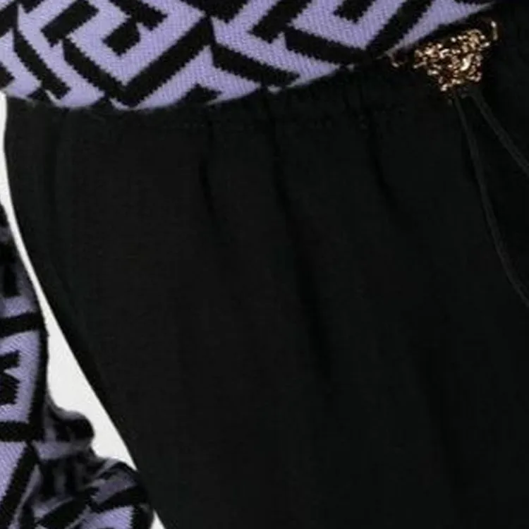VERSACE Drawstring fastening Cotton Track Pants-3