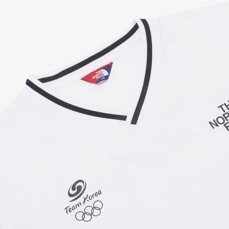THE NORTH FACE PO TEAMKOREA ICE RUN V T Shirt Men's White-2