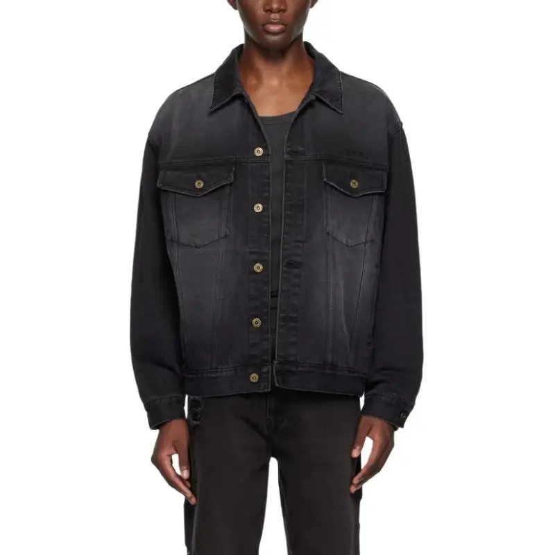 WE11DONE Button down Denim Jacket-2
