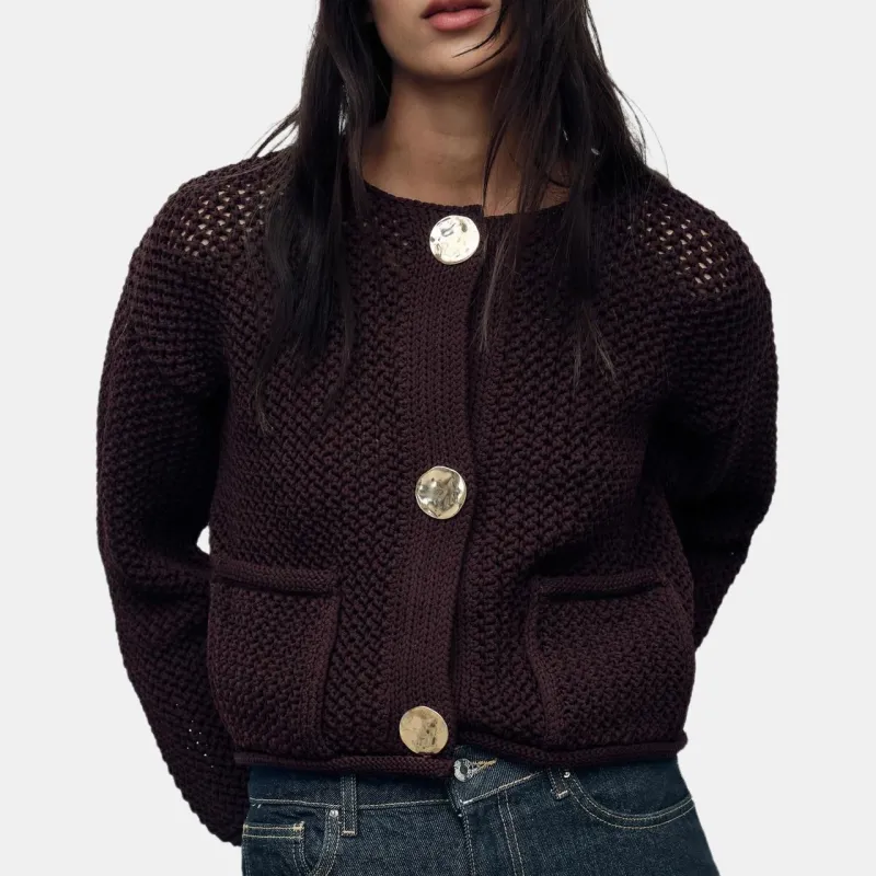ZARA Knitwear Women's Dark Purple-3