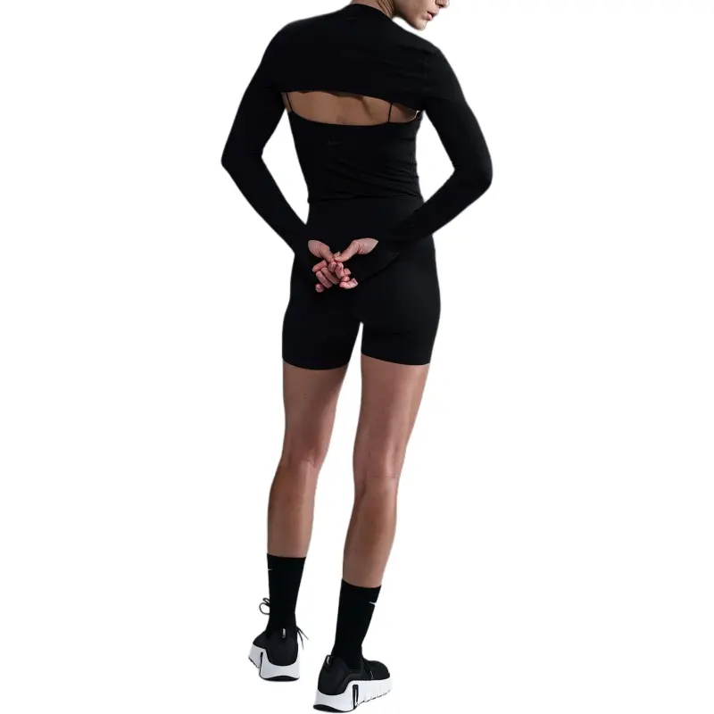 Nike Zenvy Women's Dri FIT Long Sleeve Shrug Top-1