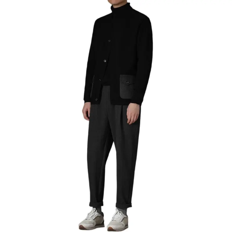 Hacikis Knitwear Men's Rich Black-2