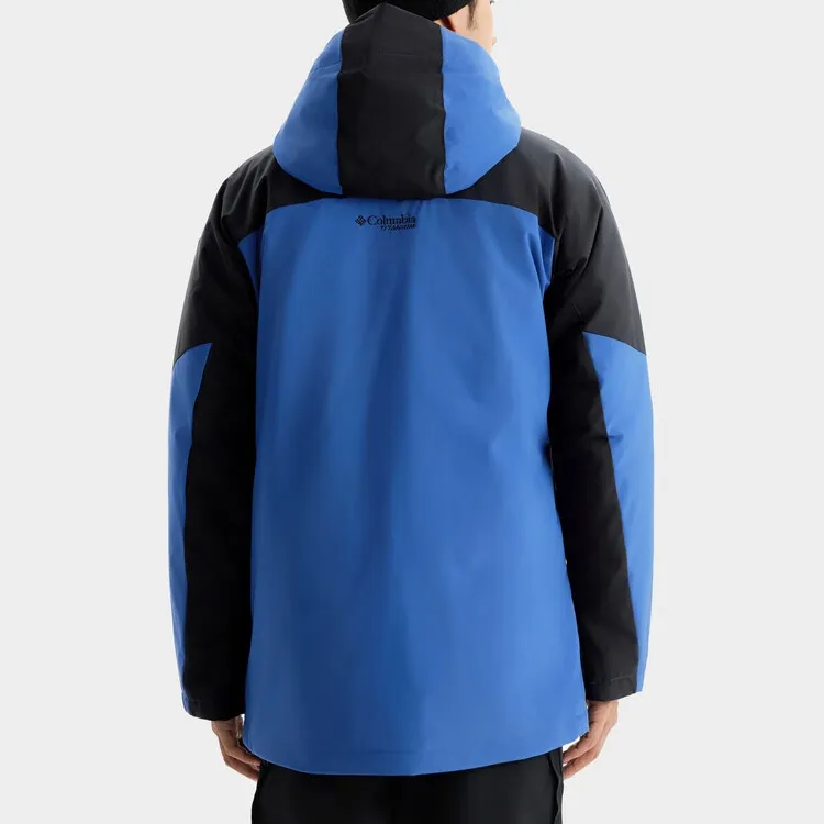 Columbia Winter Skiing And Paragliding Waterproof And Windproof To Keep Warm Windbreaker Jacket Men's Blue-4