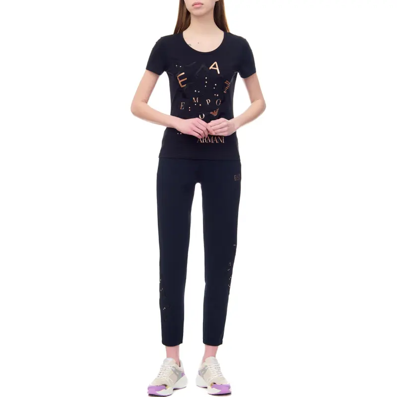 EMPORIO ARMANI EA7 T Shirt Women's Black-5