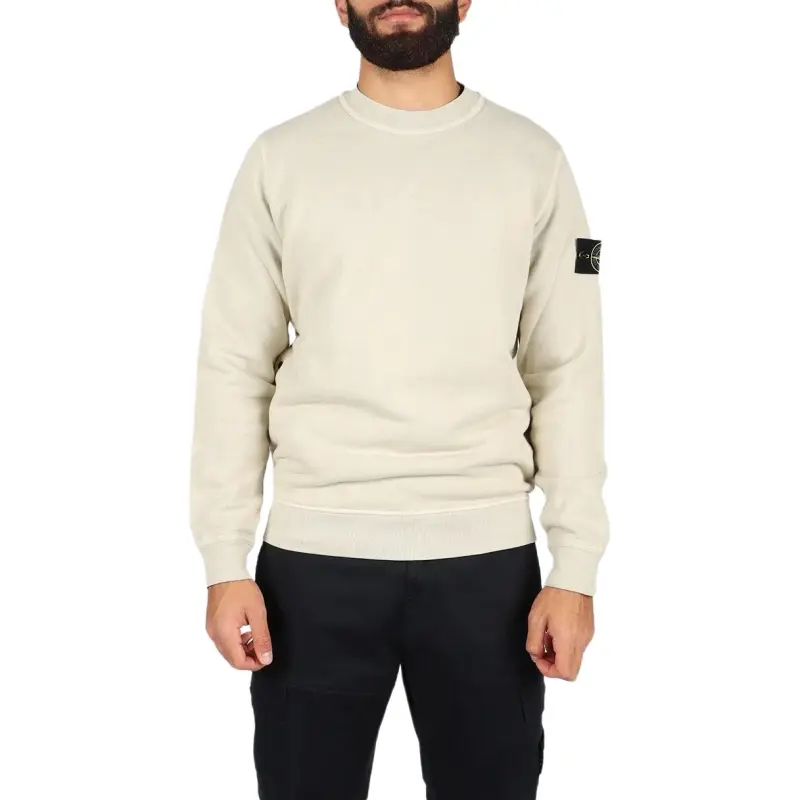 STONE ISLAND Logo Patch Crewneck Sweatshirt-3