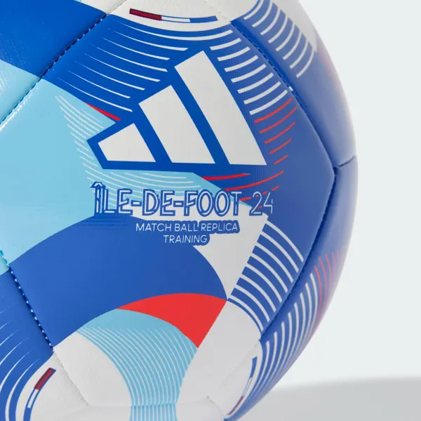 Adidas Size 5 Soccer TPU Machine Stitched Soccer Ball Unisex White, Sun Red, Royal Blue-4