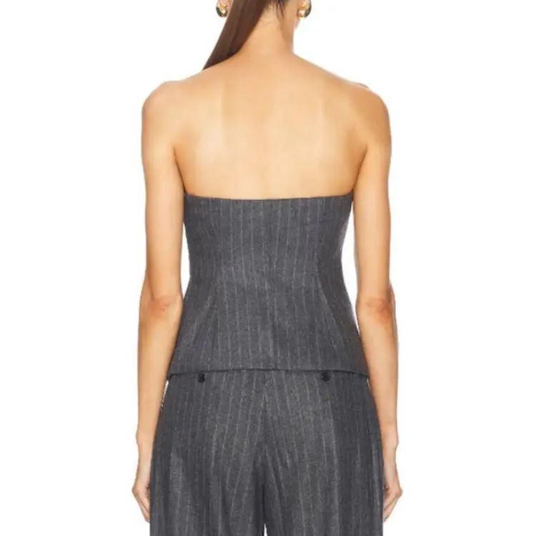 A.L.C. Strapless Top Women's Gray-1