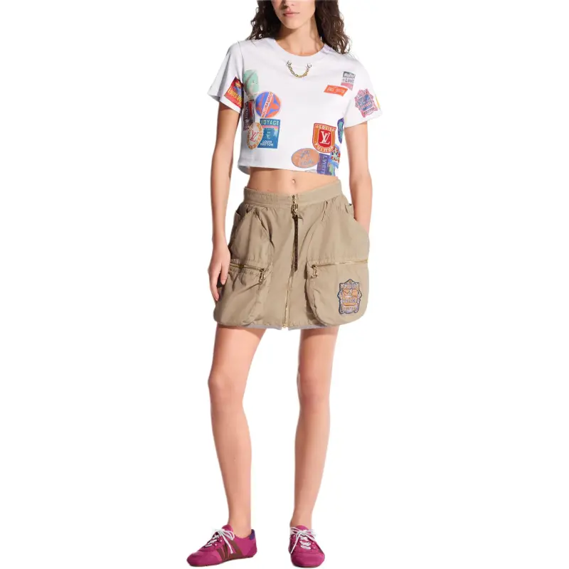 LOUIS VUITTON Mahina Patch Print Crop Top-3