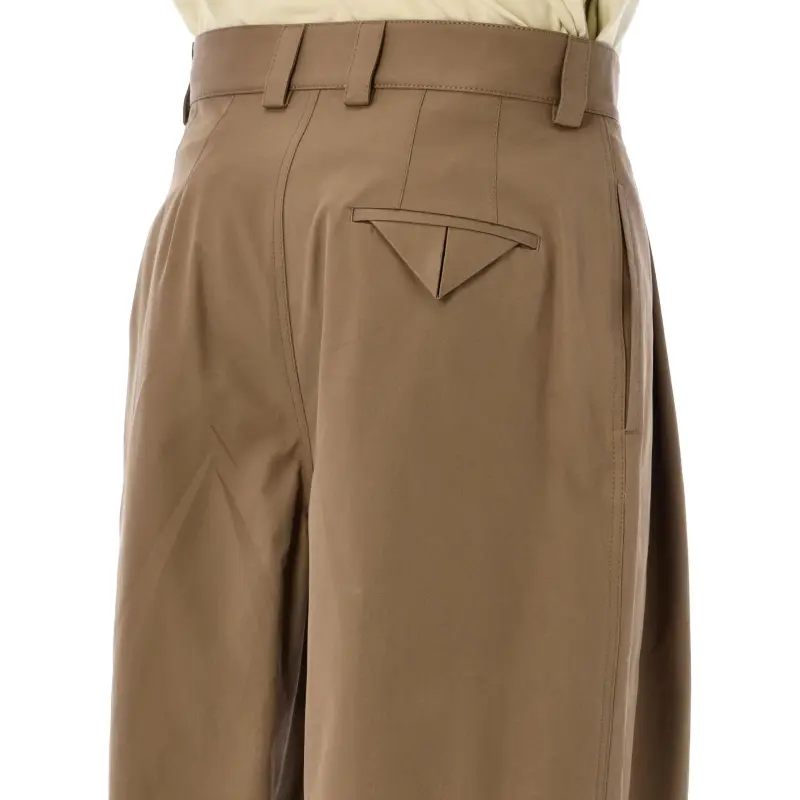Bottega Veneta Gabardi Shorts Knitted Sweatpants Men's Brown-7