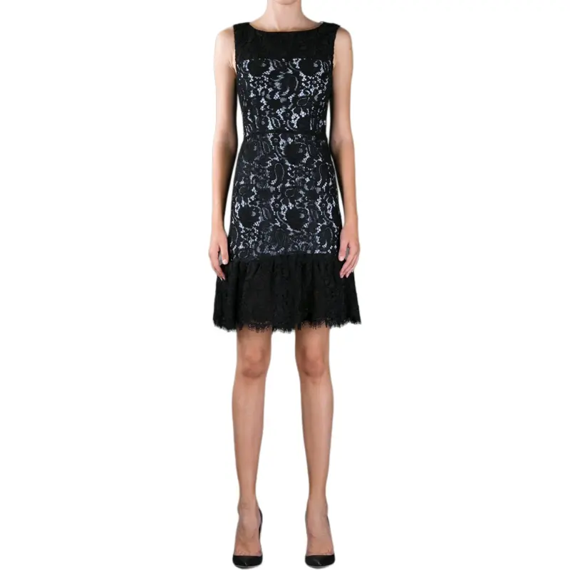 Balenciaga Sleeveless Lace Mini Dress-1
