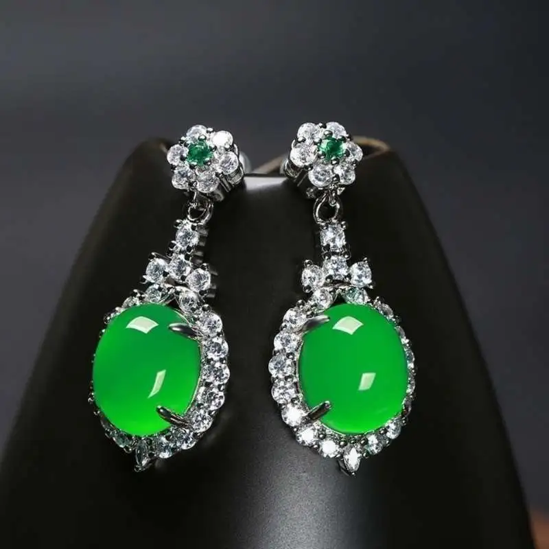 JUNWEN Chalcedony Earrings Unisex-3