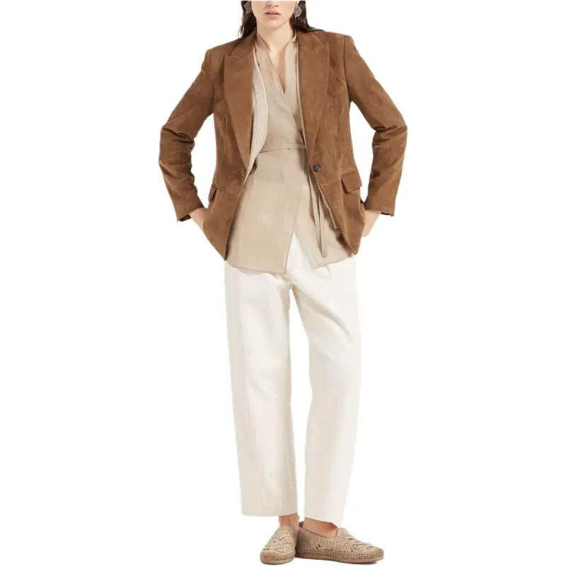 Brunello Cucinelli English Rib Knit And Organza Layered Cardigan-4