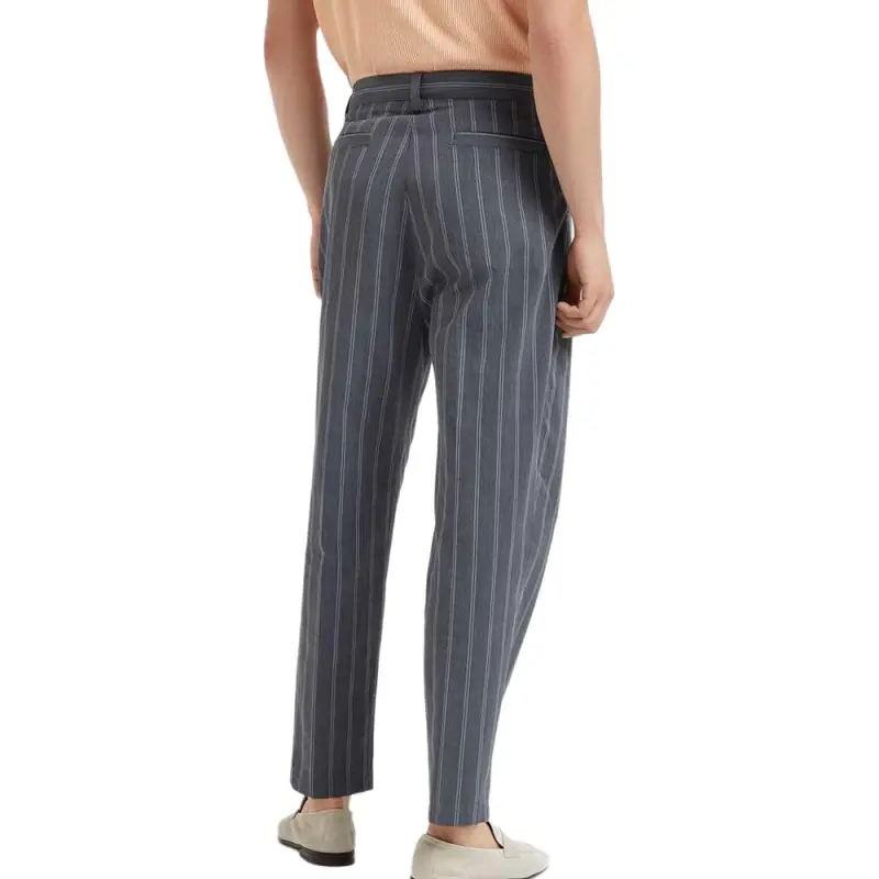 Brunello Cucinelli SS25 Casual Pants Men's Medium Gray-3