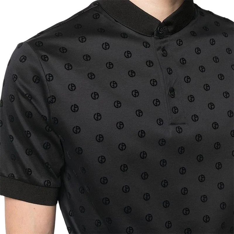 EMPORIO ARMANI Polo Shirts Men Black-4