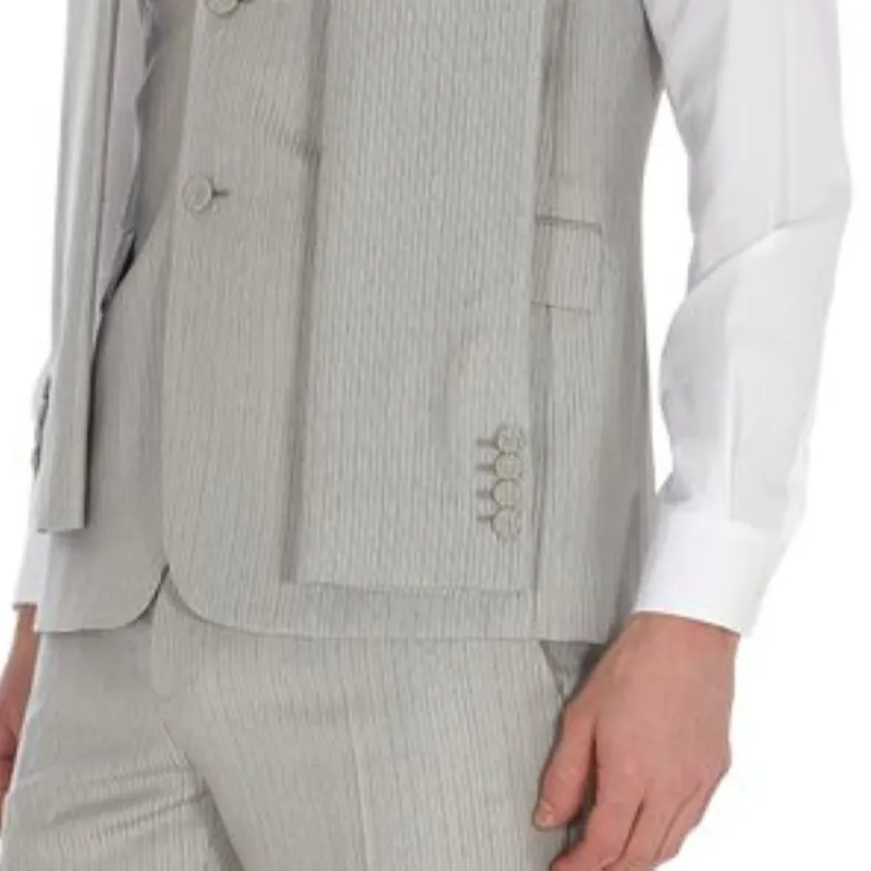 DIOR Homme Striped Sleeveless Jacket-6