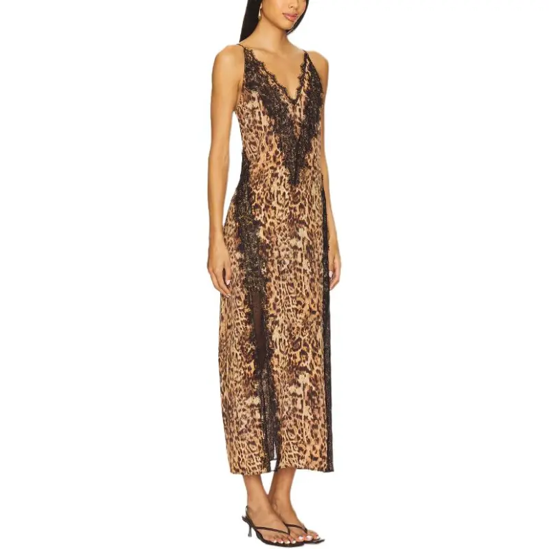 ALLSAINTS Slip Dress Women's Brown-2