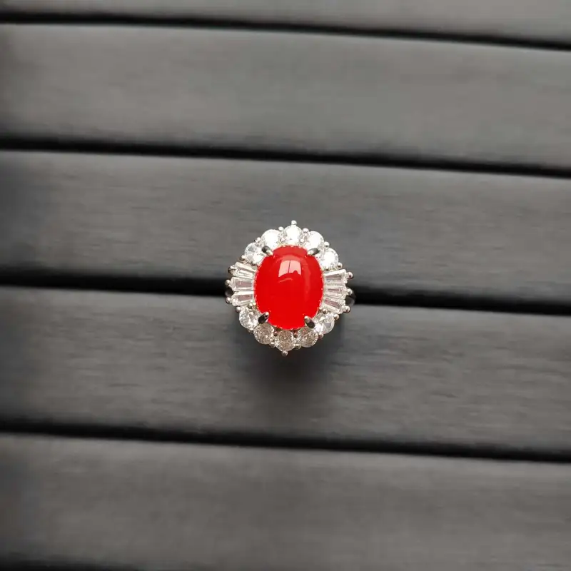 Gifts Chalcedony Jade Rings Women's-1