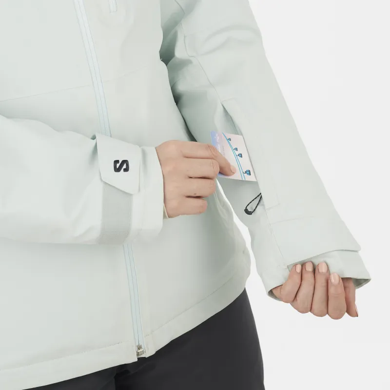 SALOMON HIGHLAND JACKET Jackets Coats Women's Mist Blue-1