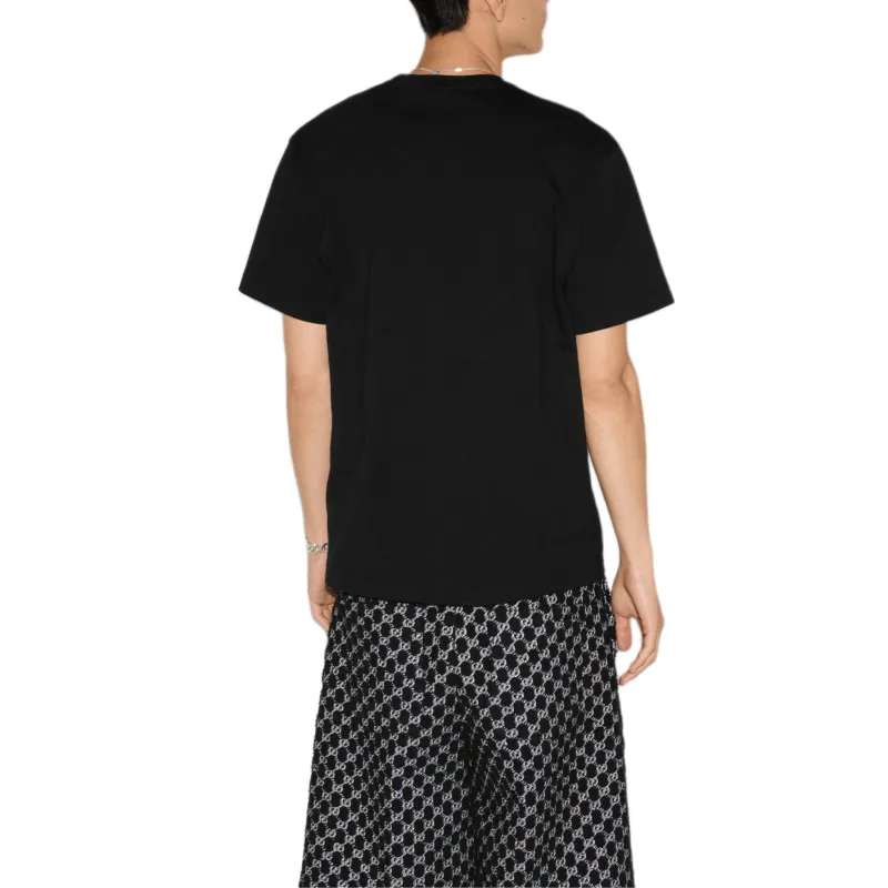 GUCCI Embroidered Jersey T Shirt-3