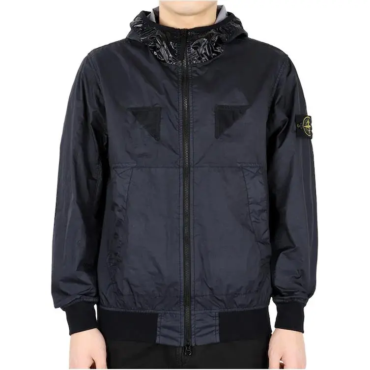 STONE ISLAND Compass Patch Zipped Hooded Jacket-4