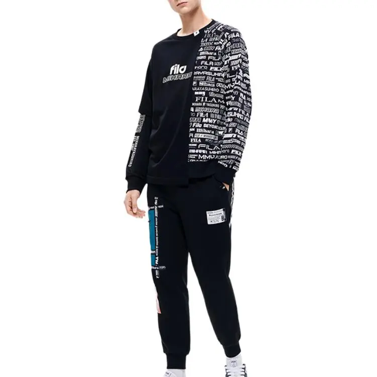 FILA Sweatshirts Men Black-5