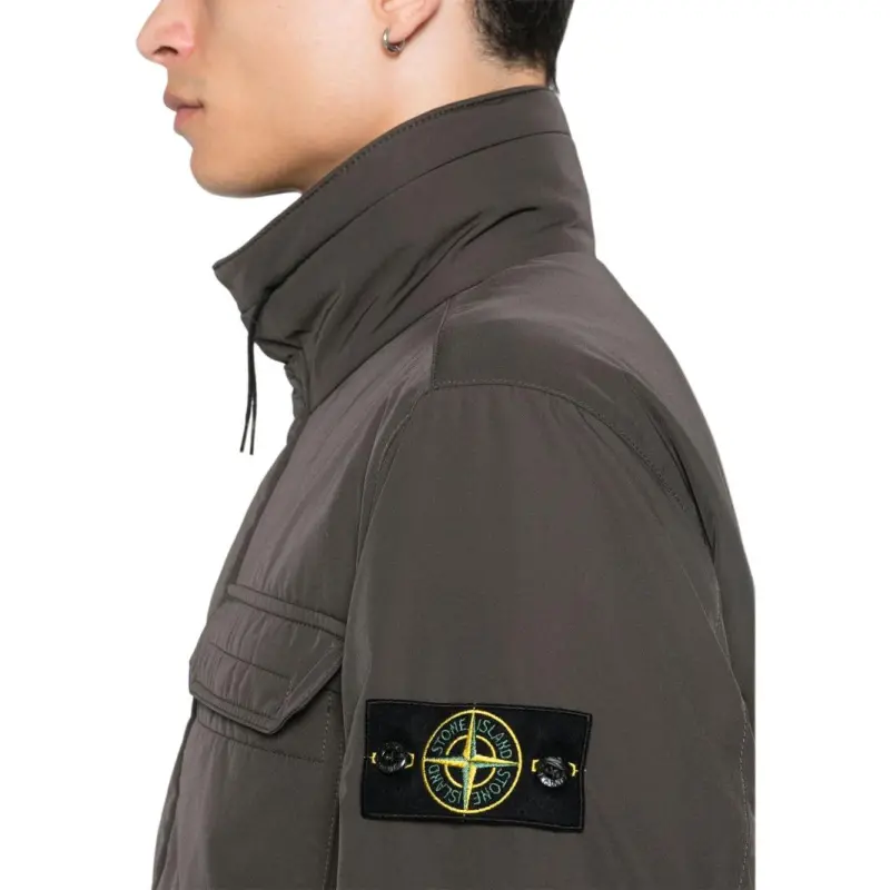 STONE ISLAND Compass Badge Funnel Neck Puffer Jacket-4