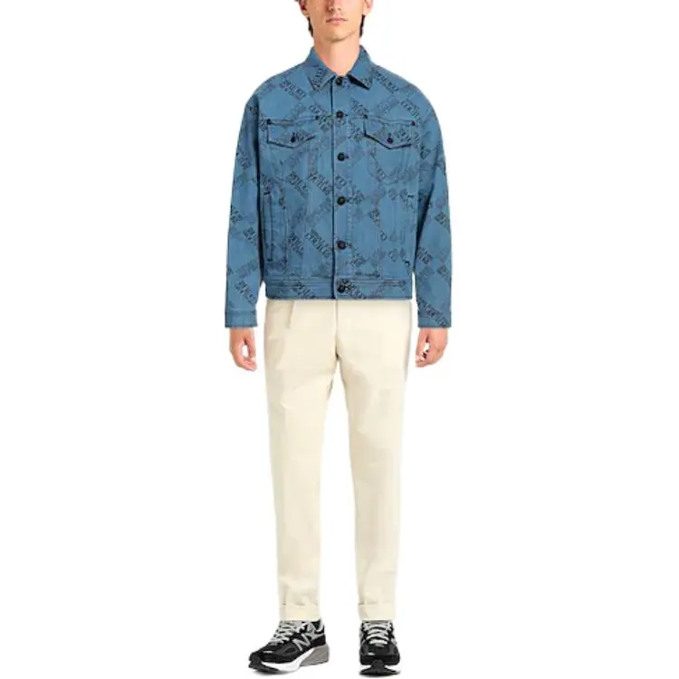VERSACE JEANS COUTURE FW22 Denim Jacket Men's Blue-3