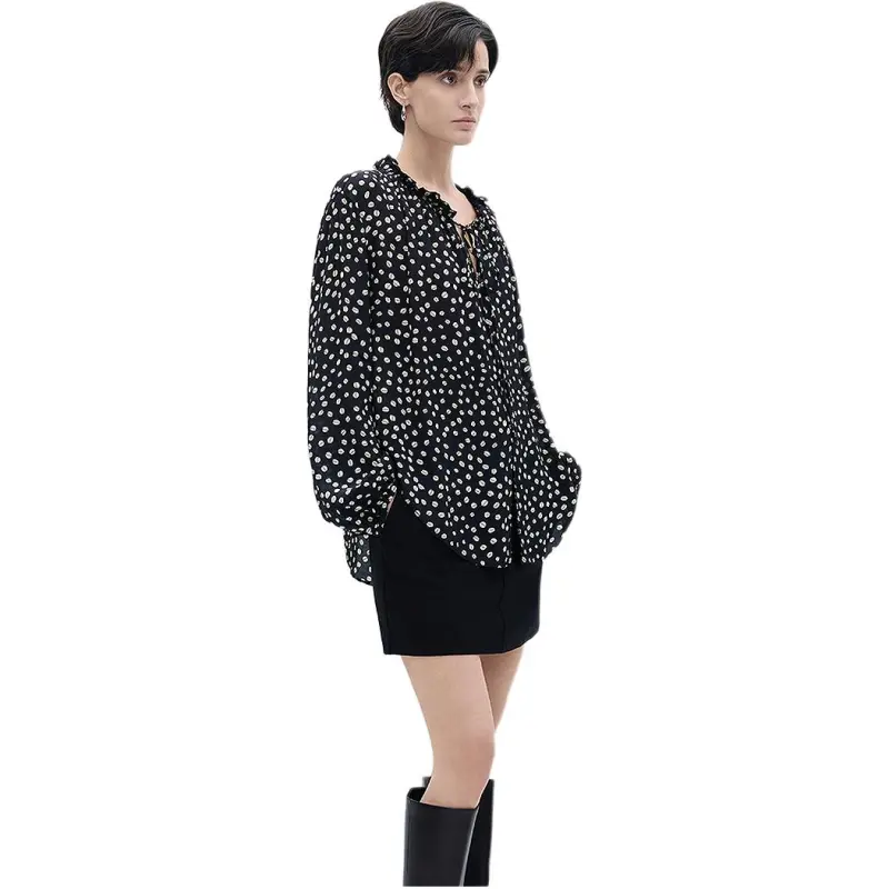 NAWEI Shirts Women's Black-5