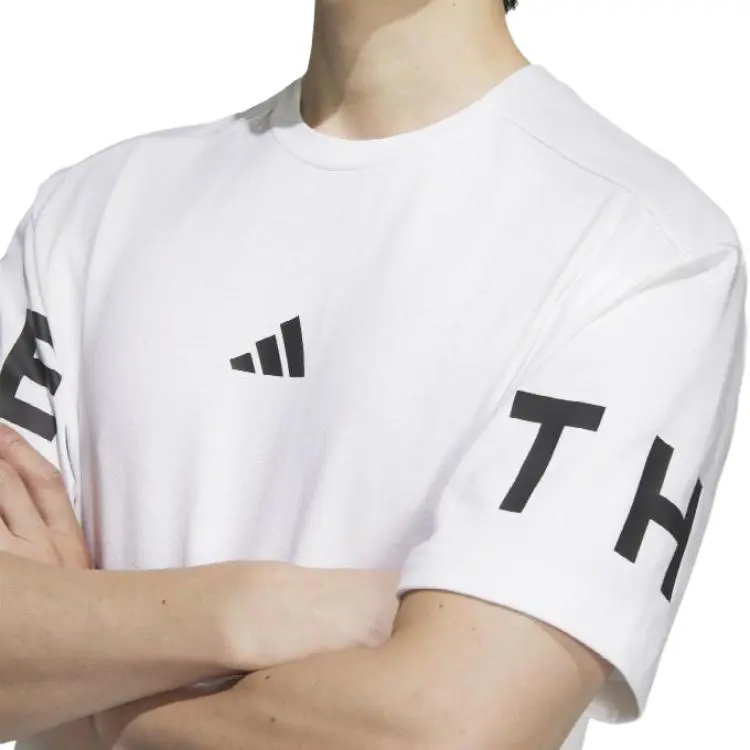 Adidas 3 StripesSportswear SS25 T Shirt Men's White-4