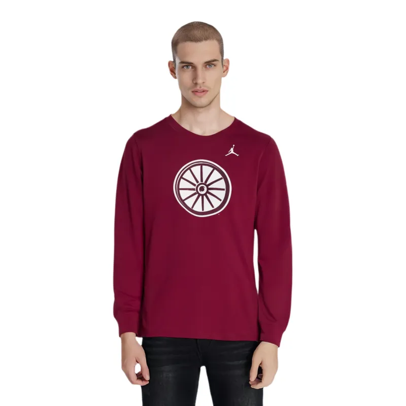 Jordan Oklahoma Sooners Alternate Logo Men's Jordan College Long Sleeve T Shirt-2