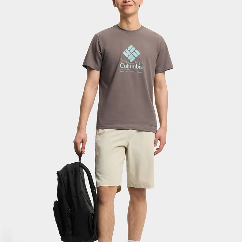 Columbia Transit T Shirt Men's Coffee-5