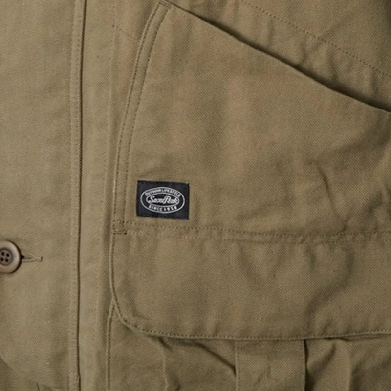 Snow Peak Trench Coats Men Khaki-3