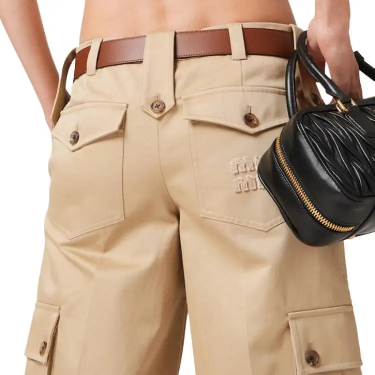MIU MIU Cotton Chino Bermuda Shorts-5