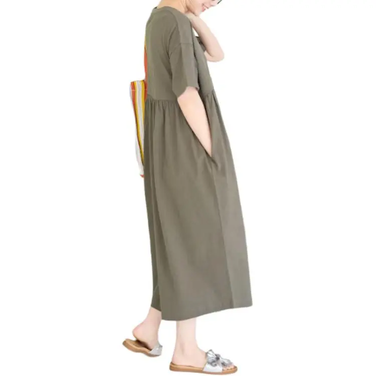 FREAK'S STORE Short Sleeved Dress Women's Olive-2