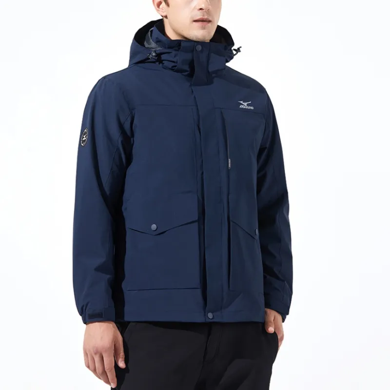 Mizuno Waterproof, Windproof, Breathable, Thermal, Water Repellent, Cold Resistant, Rainproof Windbreaker Jacket Men's-6