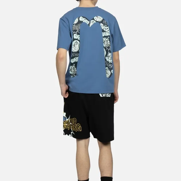 EVISU Sports Shorts Men's Black-3