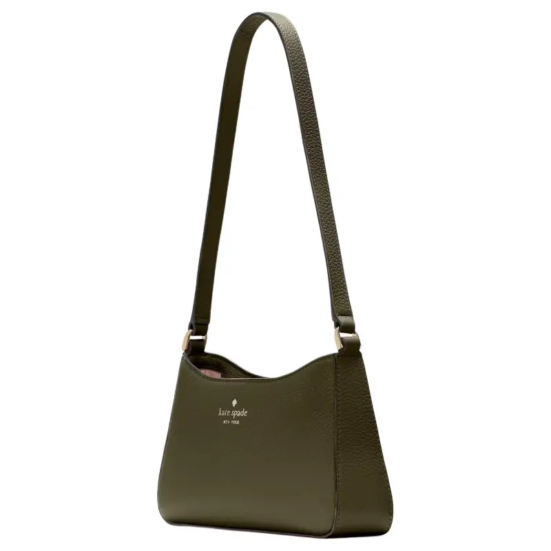 Kate Spade Leather Shoulder Bag Trumpets Women's Seaweed Green-1