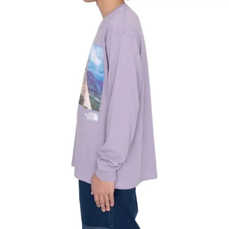 PALACE X The North Face Label Longsleeve Graphic T shirt-3