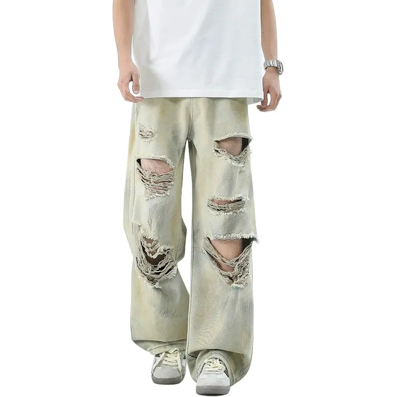 MGXEK Jeans Unisex Yellow Mud-1