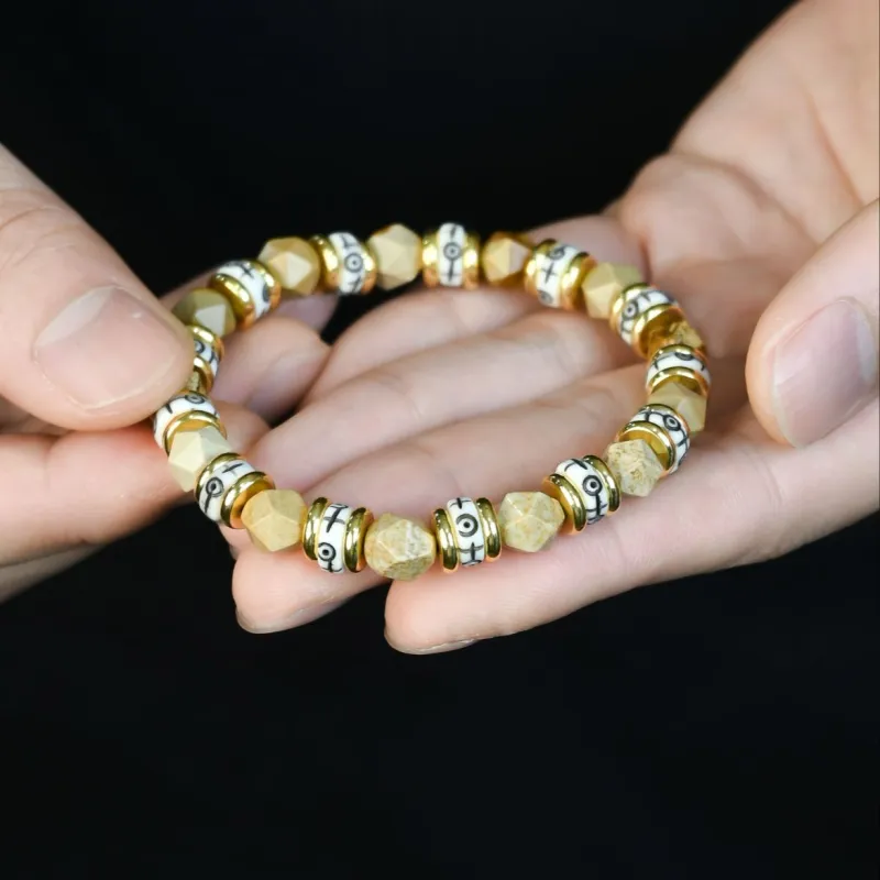 DRAGON LI Picture Stone Bracelets Unisex-5