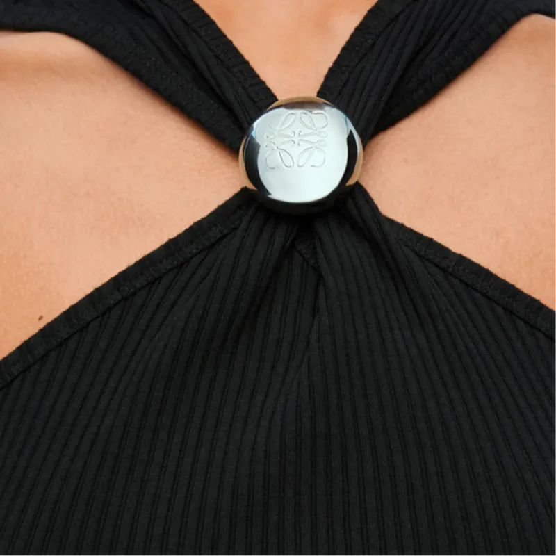 LOEWE Anagram Pebble Cotton Dress-3