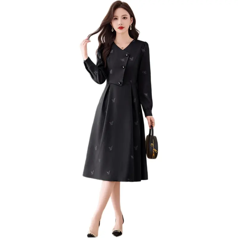 Fele.d Long Sleeved Dress Women's-5