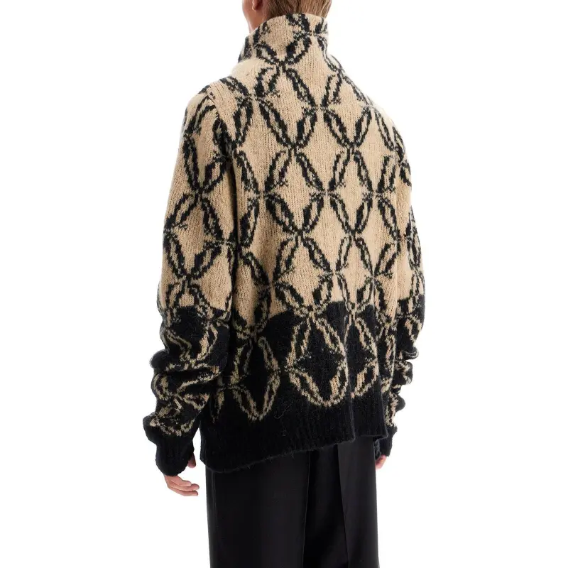DRIES VAN NOTEN High Neck Knitted Jumper-3