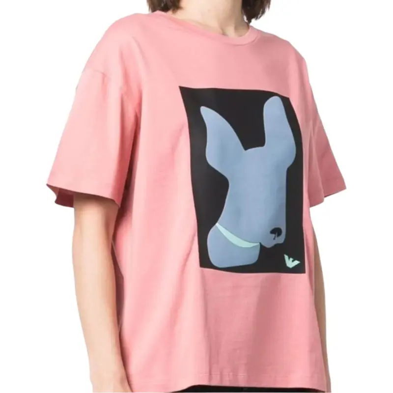 EMPORIO ARMANI T Shirts Women's Pink-2