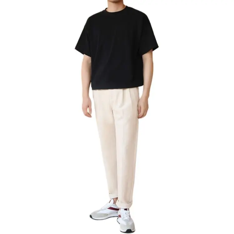Hacikis Casual Pants Men's Ecru-2