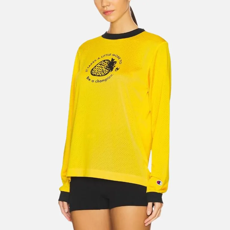 Champion GUIZIO Collaboration T Shirt Women's Yellow-3